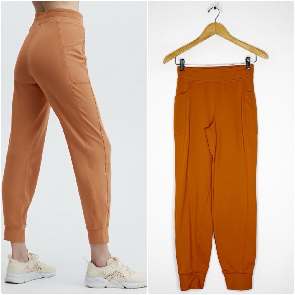 Fabletics Orange Joggers XXS High Rise Athleisure Pants